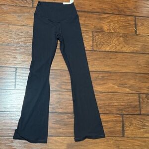 Women's Black Flared Leggings